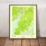Old Map of North East, Maryland by USGS, 1953 – Elk River & Chesapeake Bay