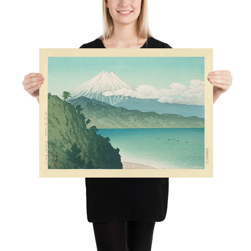 El Monte Fuji y el Lago Azul desde el Paso Satta por Hasui Kawase, 1935 