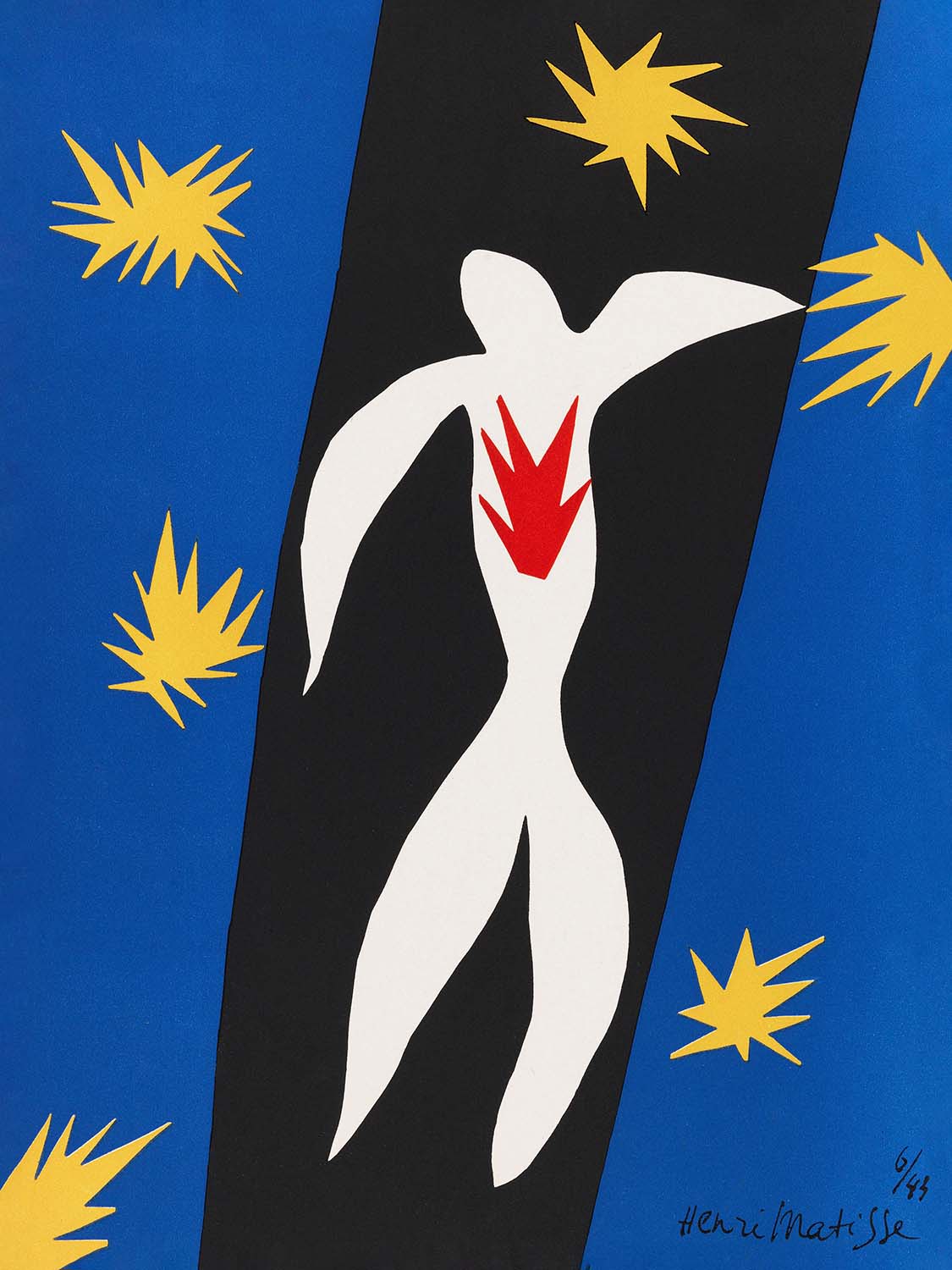 La Chute d’Icare (The Fall of Icarus) by Henri Matisse, 1943