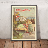 Algiers Travel Poster: P.L.M. Cie Gle Transatlantique by Frédéric Hugo d’Alési, 1898