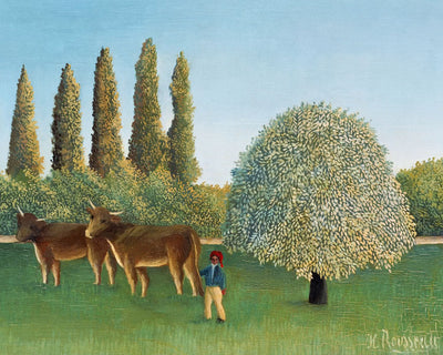 Wiesenland (Die Weide) von Henri Rousseau, 1910