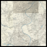 Personalisierte alte Karte von Richmond upon Thames 