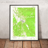 Old Map of Aspen, Colorado by USGS, 1960 – Maroon Bells & White River National Forest