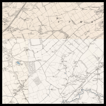 Un’antica mappa Ordnance Survey di Cumbernauld