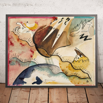 A framed image of 