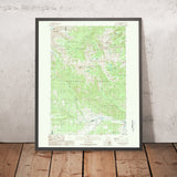 Map of Big Sky, Montana by USGS, 1988 – Gallatin Peak & Lee Metcalf Wilderness