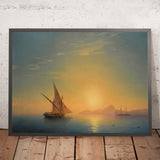 Sunset Over Ischia by Ivan Konstantinovich Aivazovsky, 1857