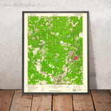 Old Map of Southern Pines, North Carolina by USGS, 1957 – Aberdeen, Pinehurst & Moore County