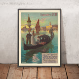 Reiseplakat Venedig: Paris nach Venedig von Frederic Hugo d’Alési, 1898 