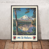 Poster da viaggio di Mount St. Helens: Northern Pacific North Coast Limited di Gustav Wilhelm Krollmann, 1920 
