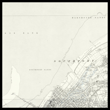 Una vecchia mappa Ordnance Survey di Crosby