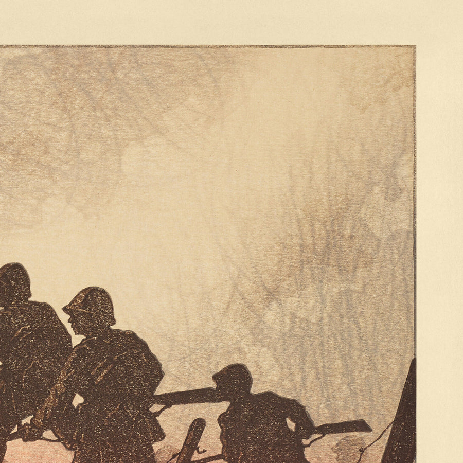 Asalto de Soldado (Totsugeki) de Hasui Kawase 1935 