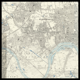 Carte ancienne personnalisée de Chiswick 