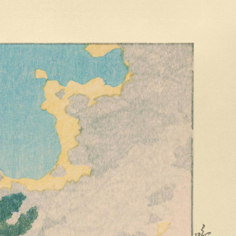 Templo Zuisen en Narumi de Hasui Kawase, 1935 