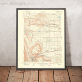 Old Map of Golden, Colorado by USGS, 1944 – Clear Creek & Lookout Mountain