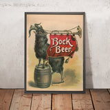 Vintage Bock Beer Poster, 1894