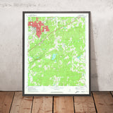 Old Map of Auburn, Alabama by USGS, 1971 – Auburn University, Lee County & Chewacla State Park