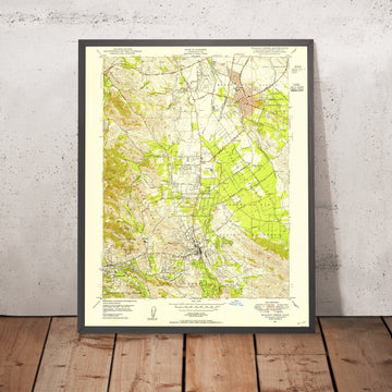 Old Map of Walnut Creek, California by USGS, 1947 – Lafayette, Concord & Mt. Diablo