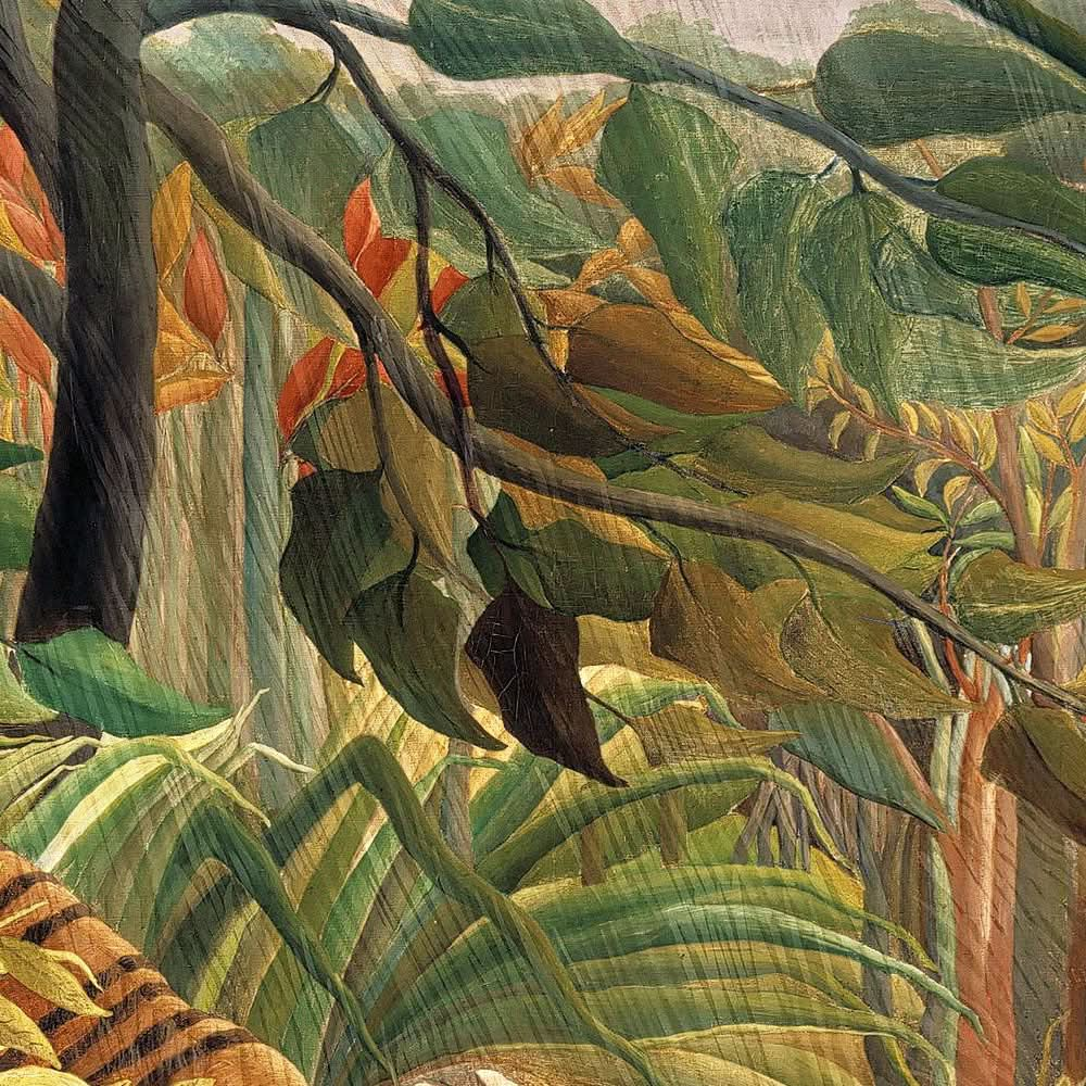 Tiger in a Tropical Storm by Henri Rousseau, 1891