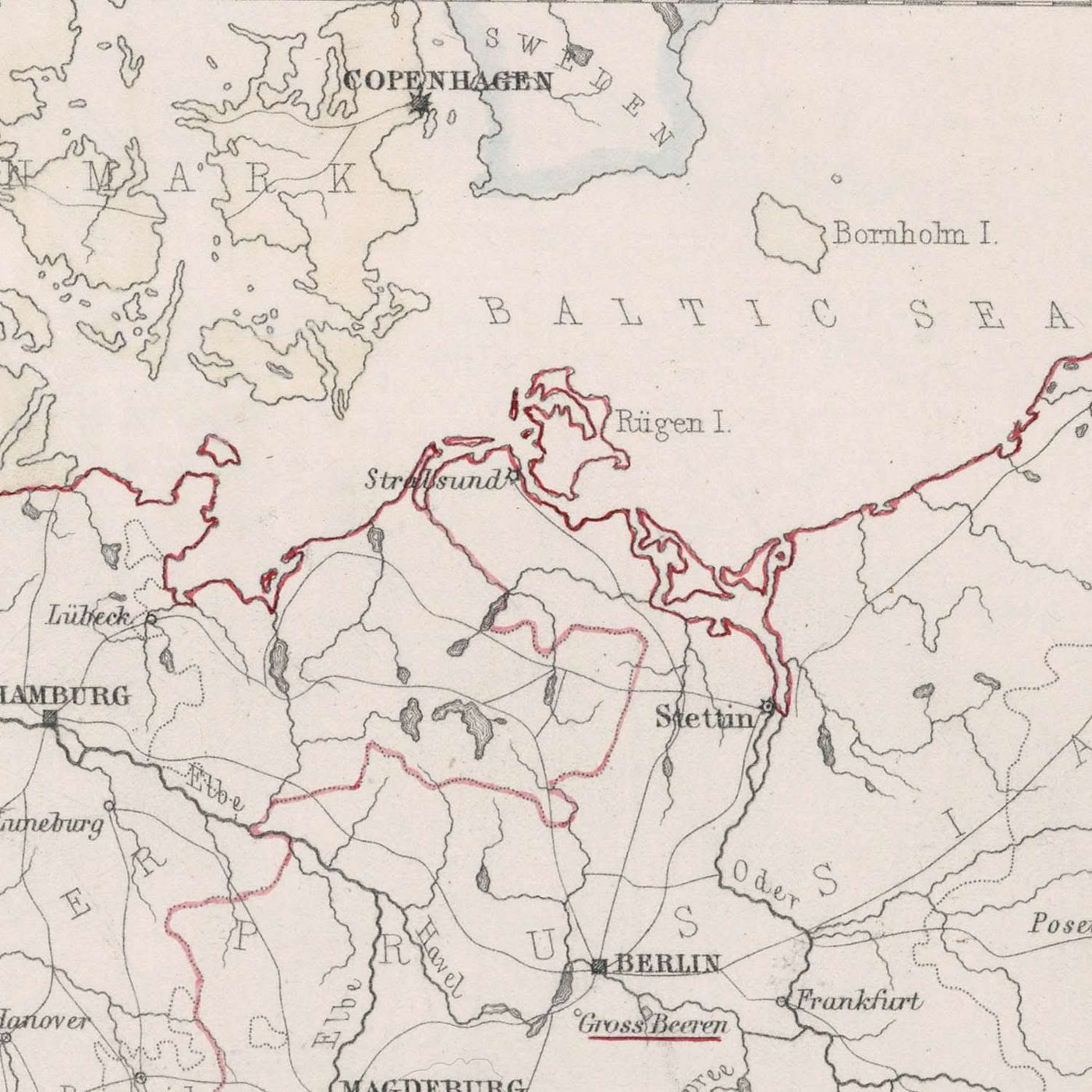 Antiguo mapa militar de las campañas de Napoleón, realizado por Johnston en 1792: Ámsterdam, Bruselas, París, rutas y batallas