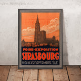 Straßburg-Reiseposter: Foire-Exposition von L. Greiner, 1931 
