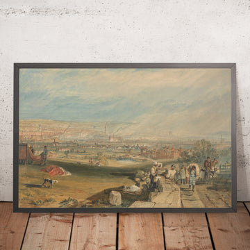 Gerahmte Abbildung von Leeds (von JMW Turner) von Turner, 1816