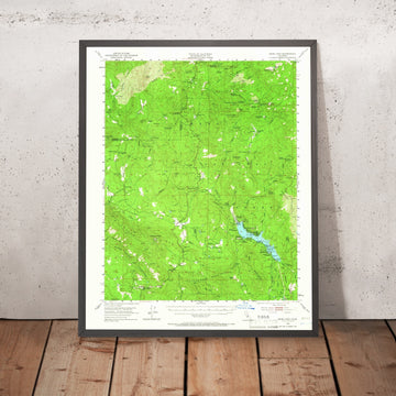Old Map of Bass Lake, California by USGS, 1953 – Oakhurst, Sierra National Forest & North Fork