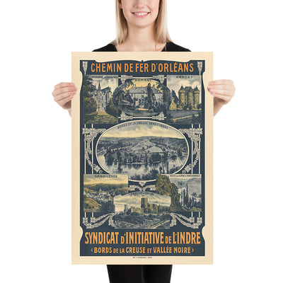 Indre Travel Poster: Chemin de fer d’Orléans by Imp. F. Champenois