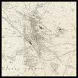 Mappa Antica Personalizzata di Stafford 