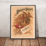 Woodcock Whiskey Vintage Whiskey Poster, 1882
