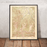 Old Map of Winter Park, Colorado by USGS, 1926 – Fraser, Arapaho National Forest & Byers Peak