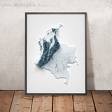 Colombia Topographic 3D Relief Map