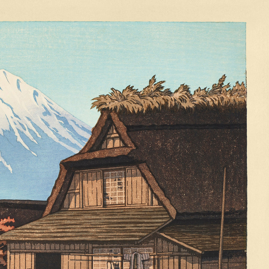 Otoño en Hirano con el Monte Fuji de Hasui Kawase, 1935 