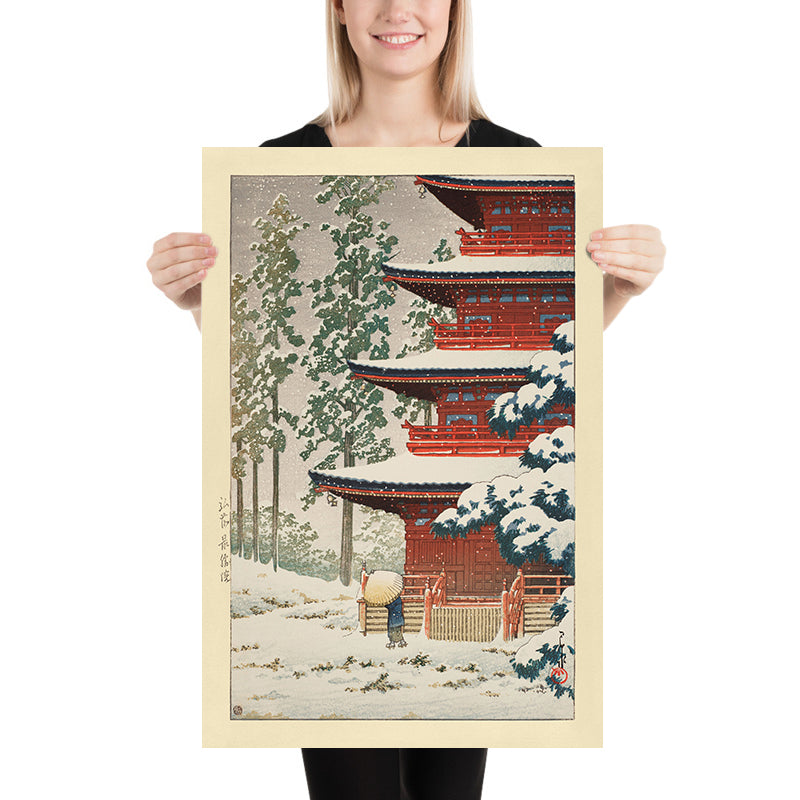 Saishoin Temple in the Snow by Hasui Kawase, 1936