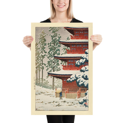 Saishoin Temple in the Snow by Hasui Kawase, 1936