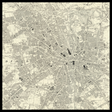 Mapa antiguo personalizado de Bradford 