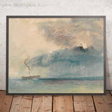 Ein Raddampfer in einem Sturm von Turner, 1841 