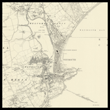 Mapa antiguo personalizado de Weymouth 