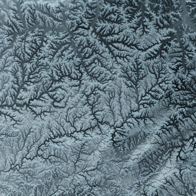 Pennsylvania Topographic 3D Relief Map