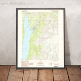 Map of Skagway, Alaska by USGS, 1991 – Taiya Inlet, White Pass & Klondike Gold Rush NHP