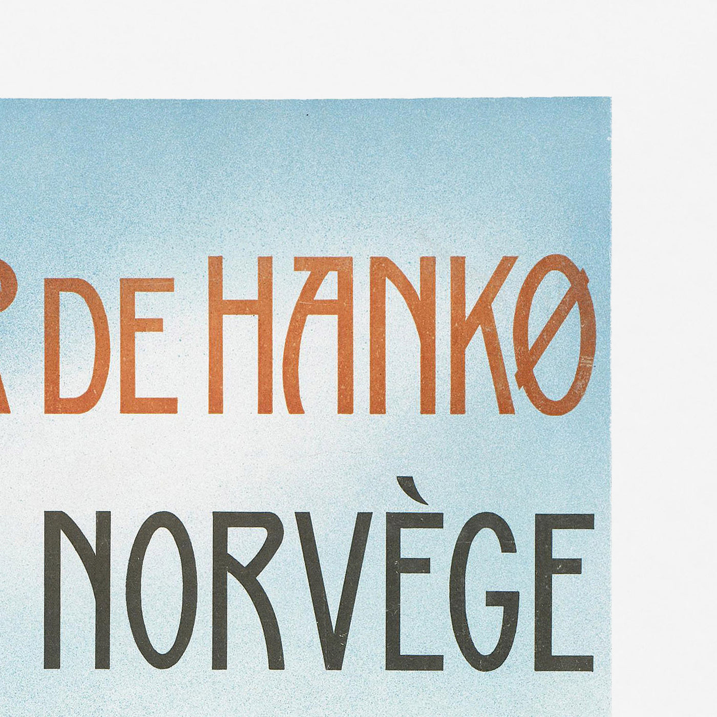 Hankø, Norway Travel Poster: Bains de mer de Hankø by Thorolf Holmboe, 1904