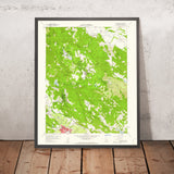 Old Map of St. Helena, California by USGS, 1960 – Napa Valley, Lake Hennessey & Howell Mountain