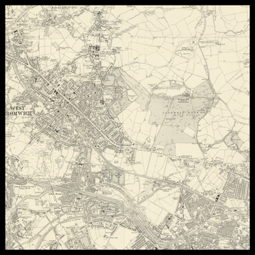 An old Ordnance Survey map of Smethwick