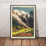 Póster de viaje del Mont Blanc: Le Mont-Blanc de François Cachoud, 1906 