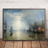 Keelmen che caricano carbone al chiaro di luna di Turner, 1835 