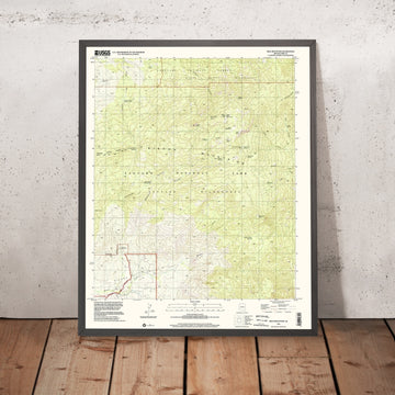Map of Saguaro National Park, Arizona by USGS, 1996 – Mica Mountain, Rincon District & Tucson