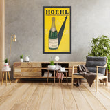 Hoehl Vintage Sparkling Wine Poster by Hollerbaum & Schmidt, 1900