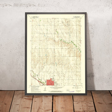Old Map of Hays, Kansas by USGS, 1961 – Buckeye & Rug Creek