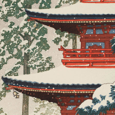 Saishoin Temple in the Snow by Hasui Kawase, 1936