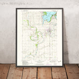 Old Map of Lake Okoboji, Iowa by USGS, 1970 – Milford, Arnolds Park & Spirit Lake